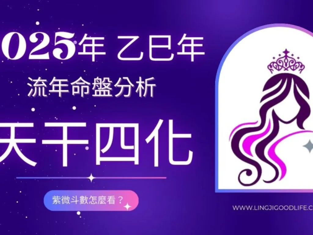 占卜算命 - 2025年 乙巳蛇年的流年「天干四化」命盤：紫微斗數怎麼看？